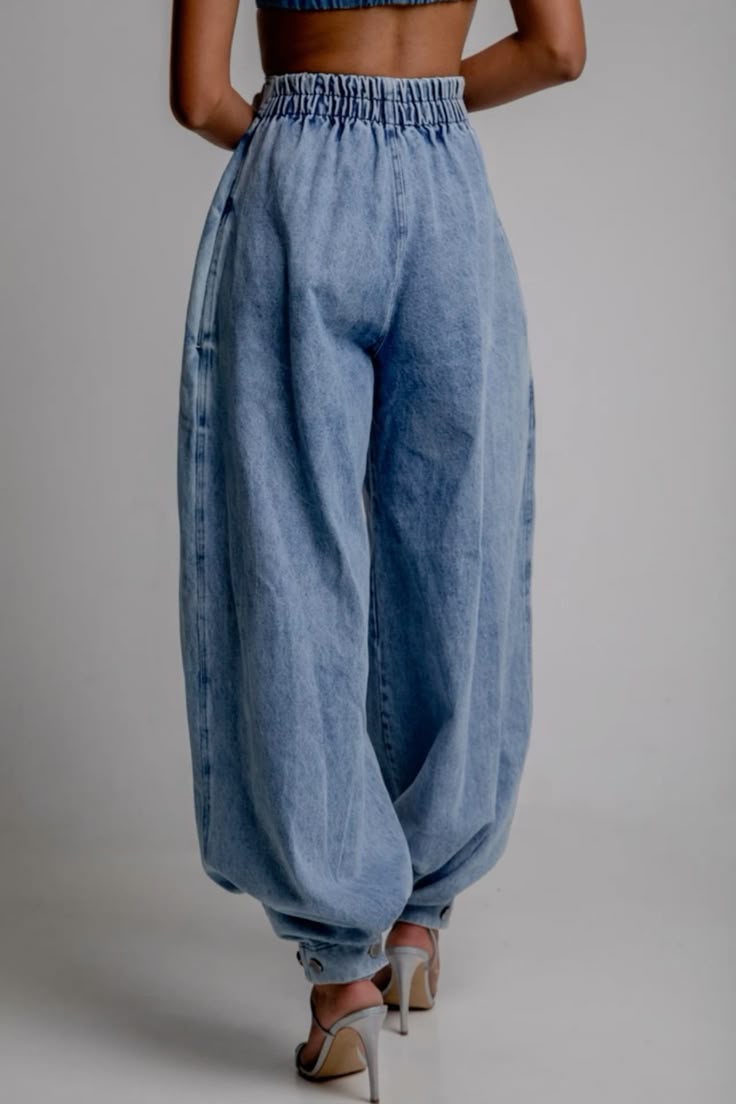 High Waist Balloon Jeans