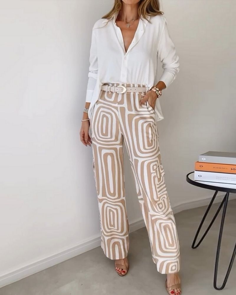 Sheila™ | Schickes zweiteiliges Set aus Hemd und Hose