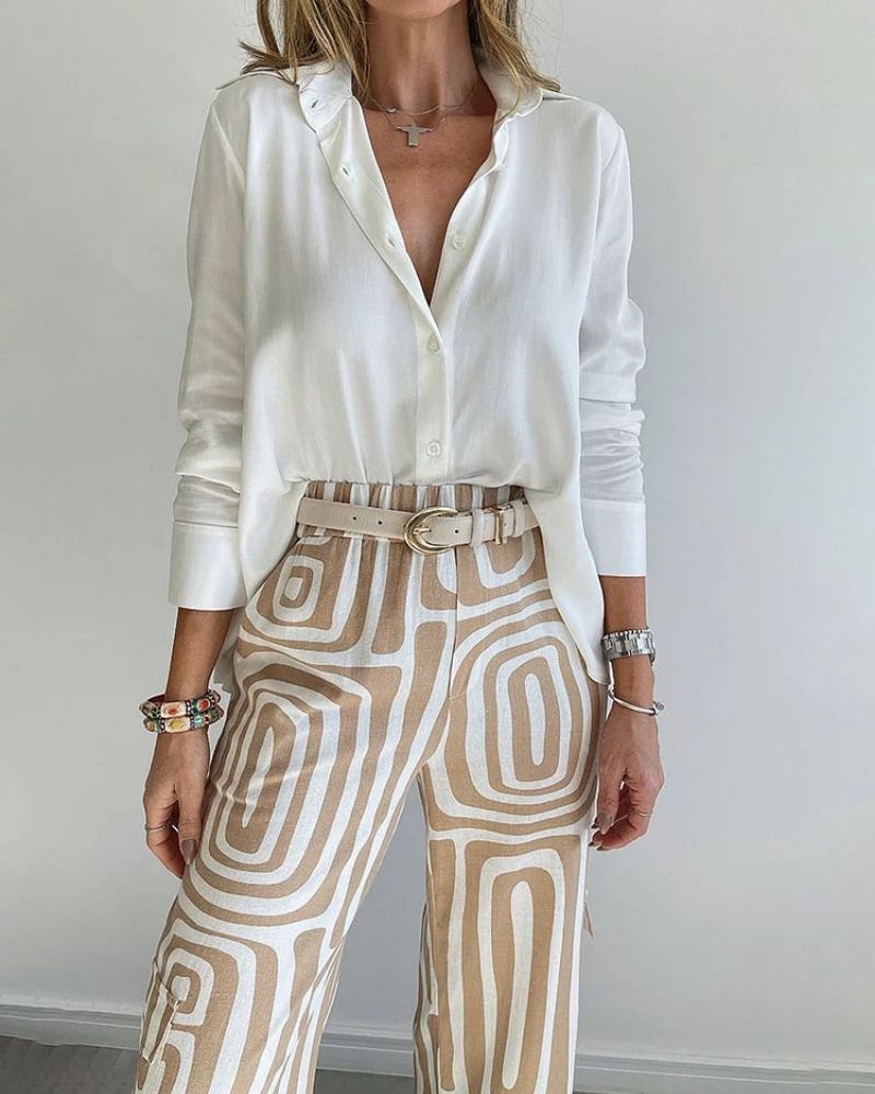 Sheila™ | Schickes zweiteiliges Set aus Hemd und Hose
