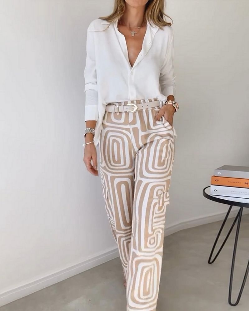 Sheila™ | Schickes zweiteiliges Set aus Hemd und Hose