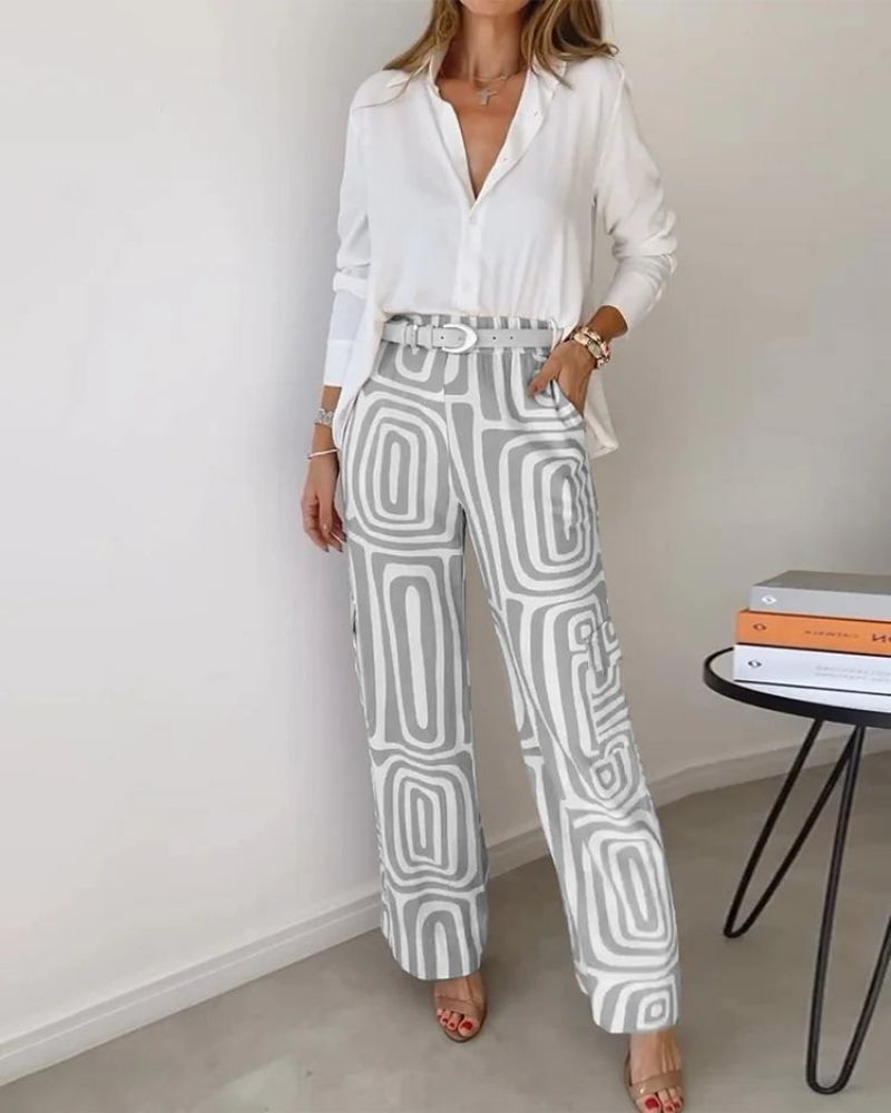 Sheila™ | Schickes zweiteiliges Set aus Hemd und Hose