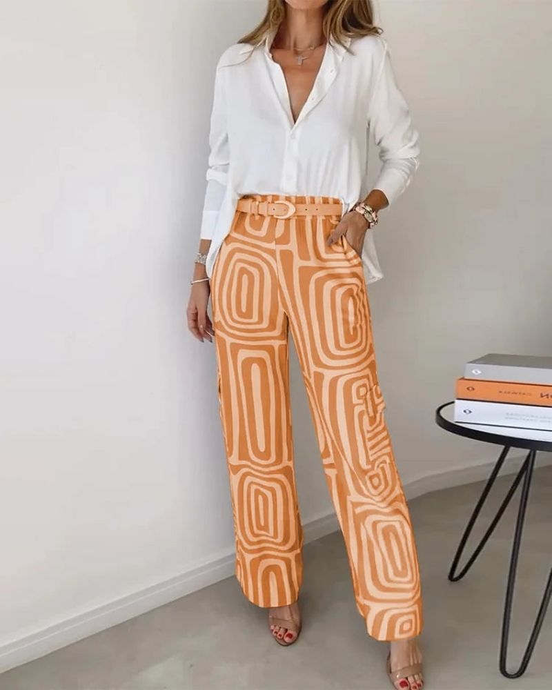 Sheila™ | Schickes zweiteiliges Set aus Hemd und Hose