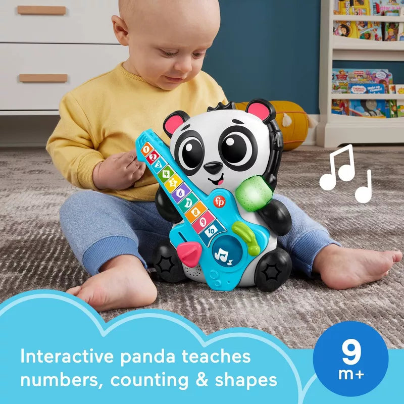 Fisher-Price Link Squad Jam & Count Panda Baby Learning Toy with Music & Lights